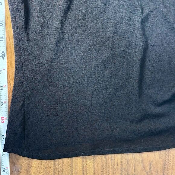 Max Studio Womens Fairy Grunge Y2K Sheer Mesh Top Size S Black Edgy Rocker Punk - Picture 5 of 10